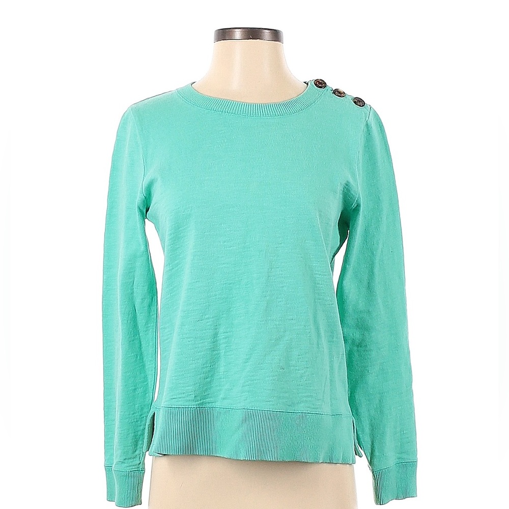J. Crew Button Shoulder Sweatshirt